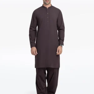 Men's Plum Kurta Shalwar-99539