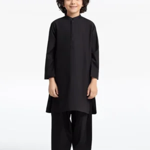 Boy's Black Kurta Shalwar