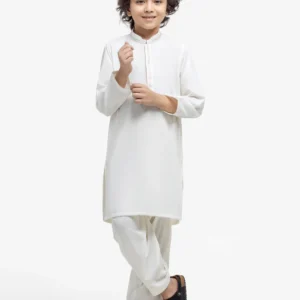 Cream Embroidered Kurta Shalwar-2101