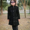 VELVET MESURI BLACK SHERWANI 4