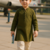 Mehndi Green Chiken Kurta