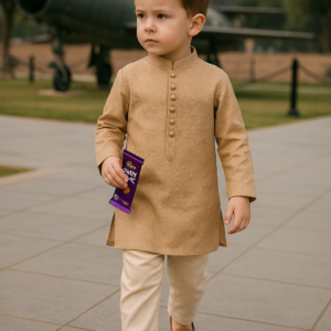 Beige Chiken Kurta