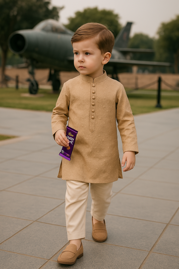 Beige Chiken Kurta