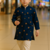 Blue Embroidered Kurta