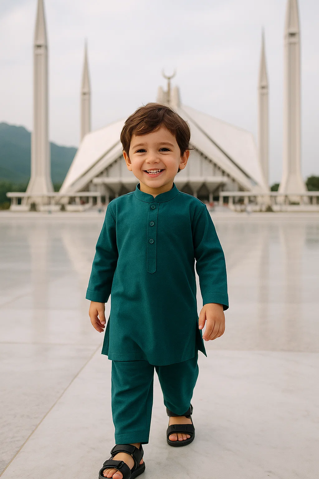 Teal Green Kurta Pajama