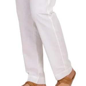 WHITE COTTON TROUSER