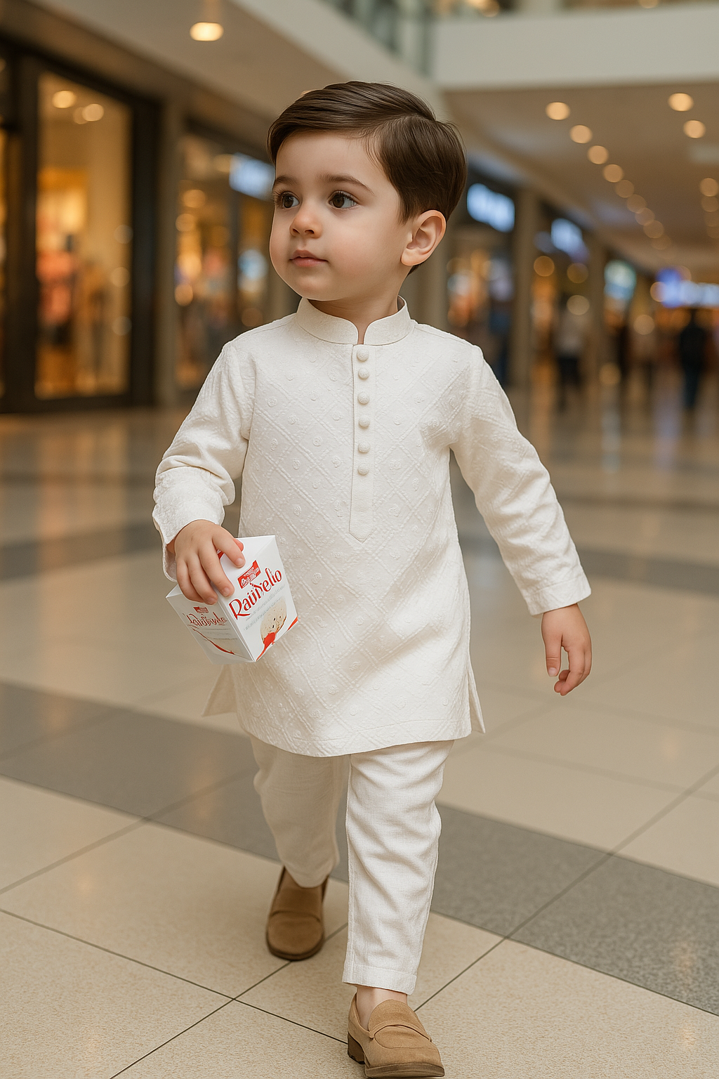 White Chiken Kurta