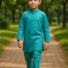 aqua blue kurta pajama