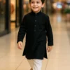 black plain sherwani 3